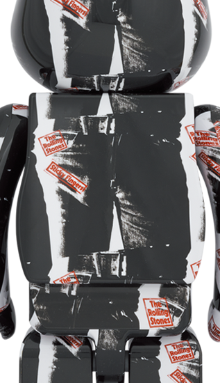 BE@RBRICK Andy Warhol × The Rolling Stones Sticky Fingers 1000%