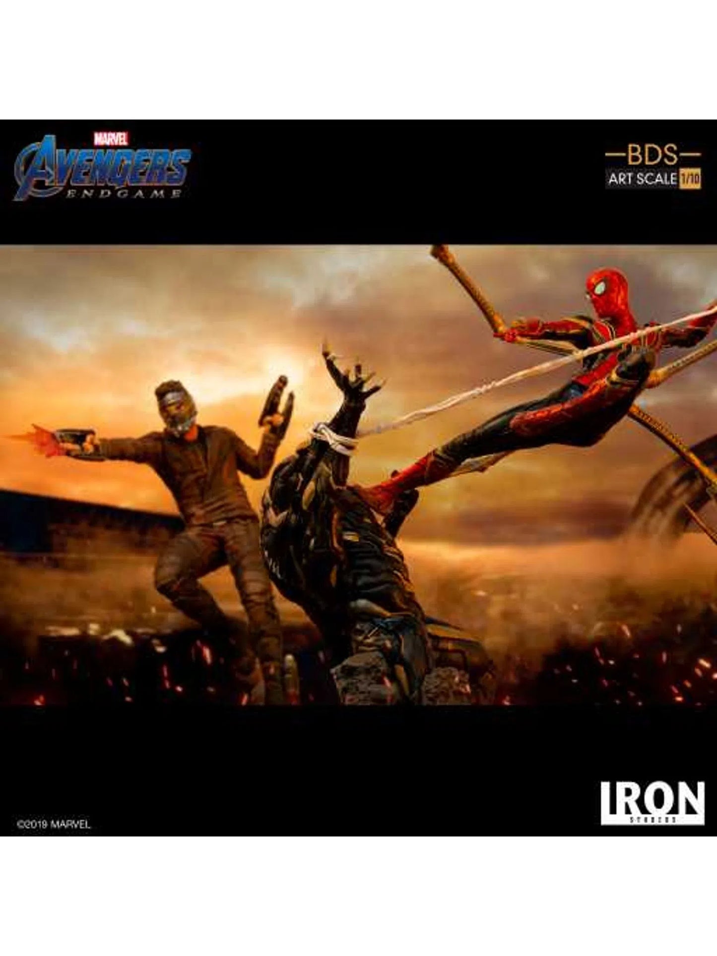 Iron Studios Spider Vs Outrider - Avengers: Endgame - BDS Art Scale - Iron Studios