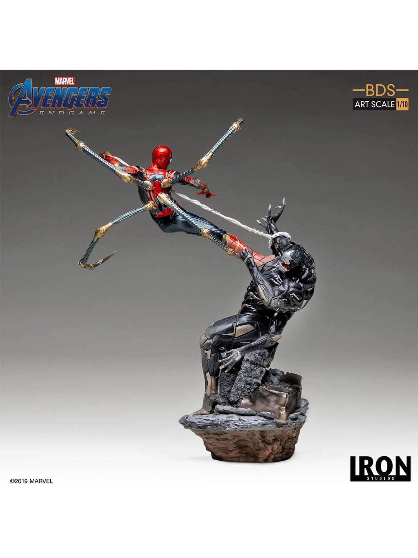 Iron Studios Spider Vs Outrider - Avengers: Endgame - BDS Art Scale - Iron Studios