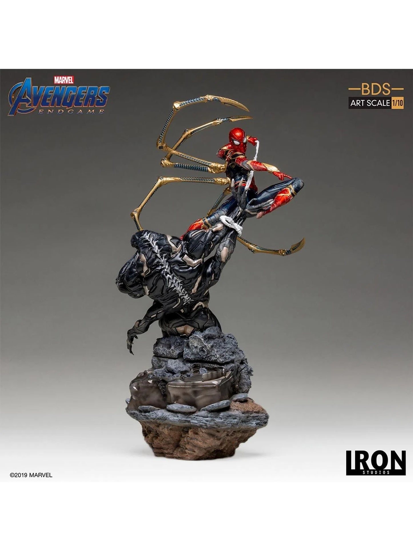 Iron Studios Spider Vs Outrider - Avengers: Endgame - BDS Art Scale - Iron Studios