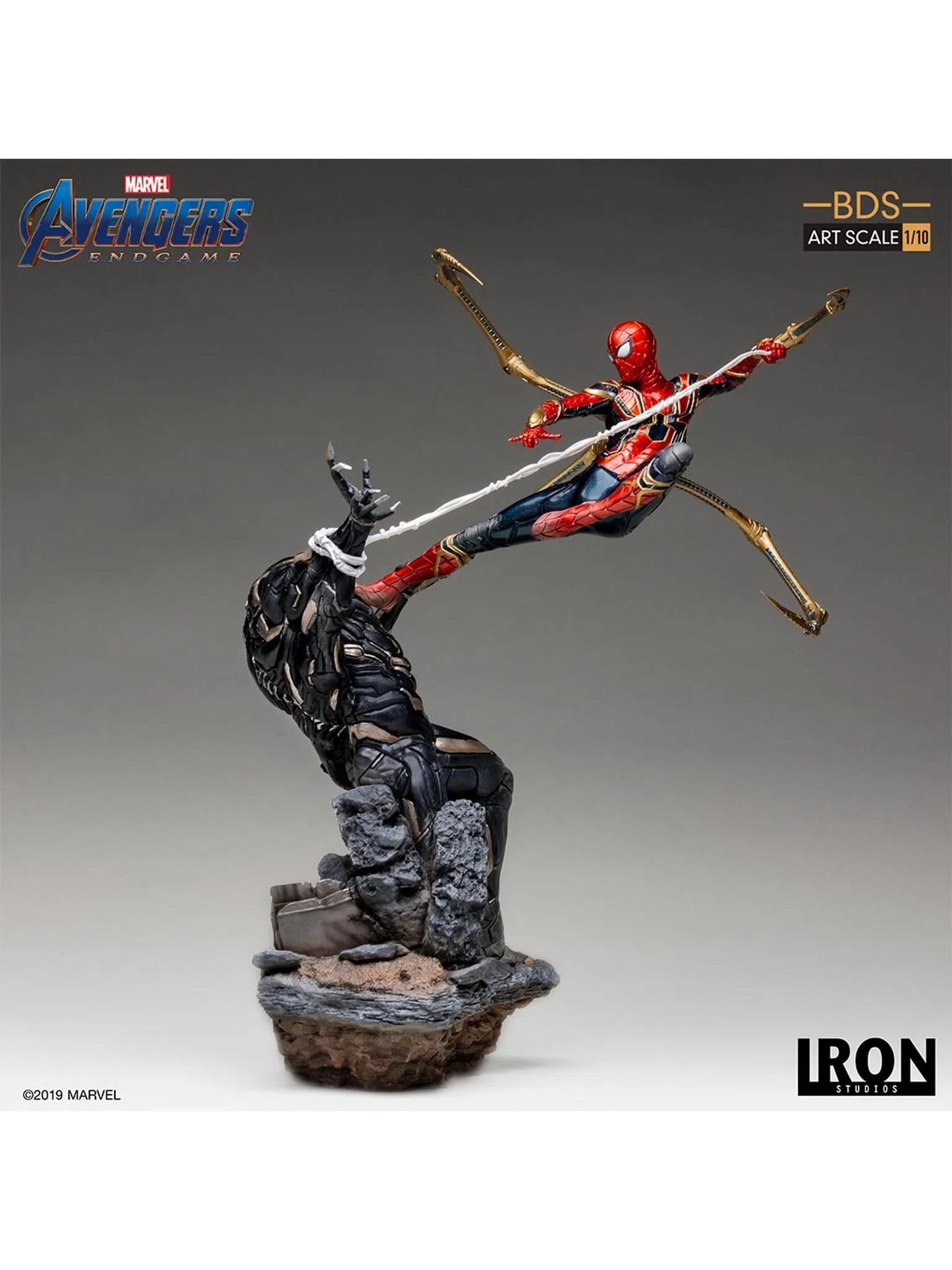 Iron Studios Spider Vs Outrider - Avengers: Endgame - BDS Art Scale - Iron Studios