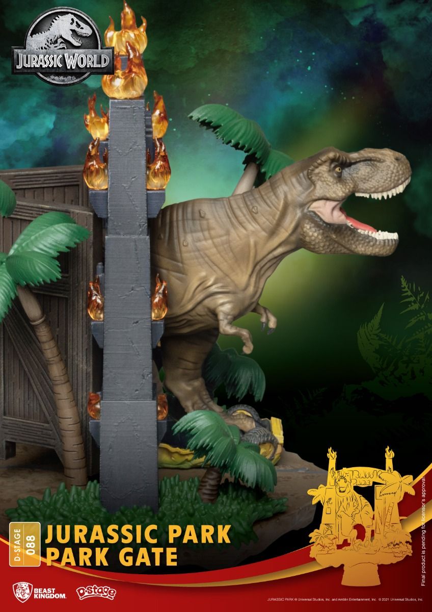 Beast Kingdom Diorama Stage-088- Park Gate Series-Jurassic Park