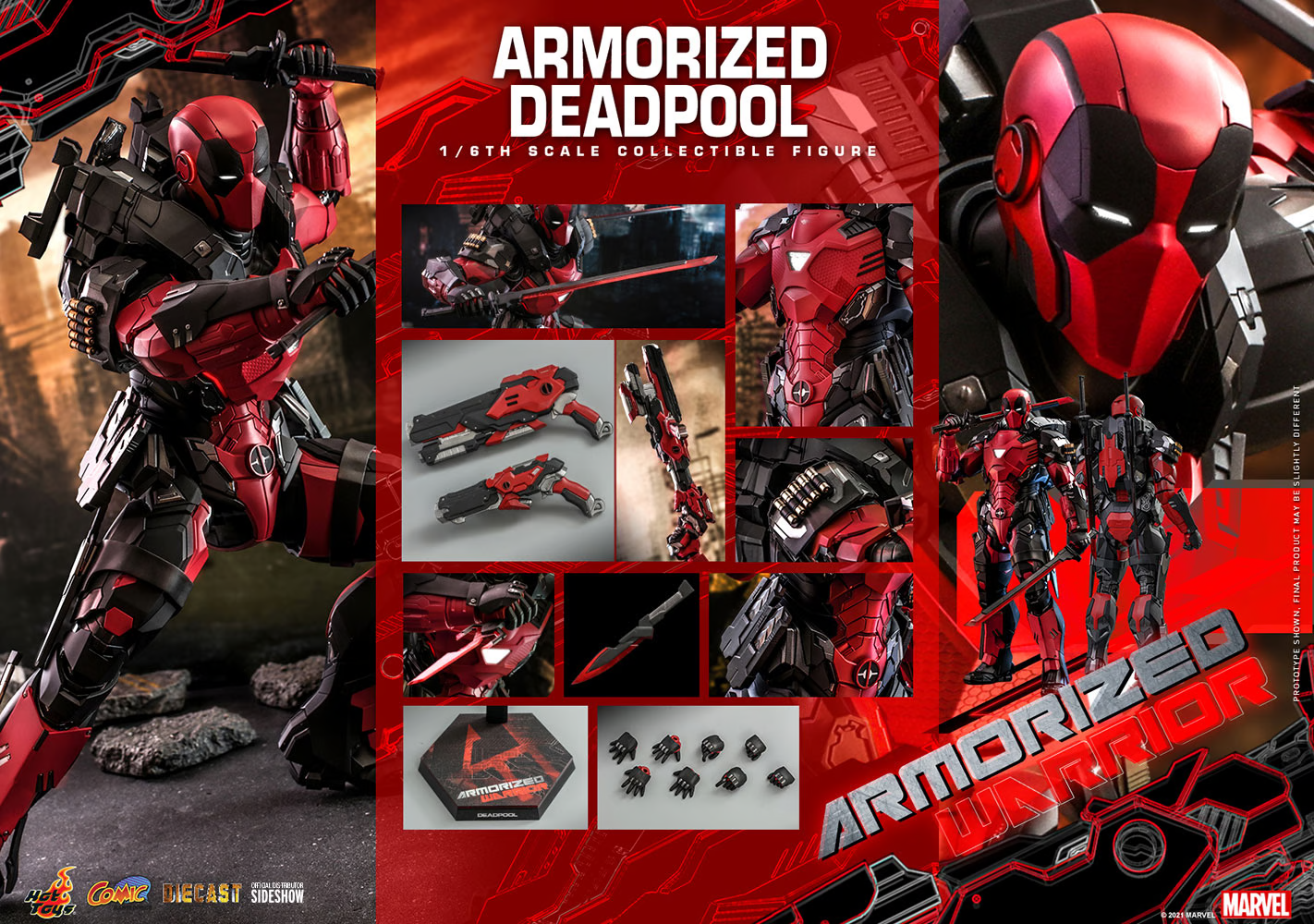 Sideshow Armorized Deadpool 1:6 Diecast