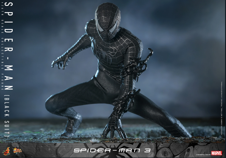 Sideshow Spider-Man (Black Suit) – Deluxe Versiyon | 1/6 Ölçekli Figür
