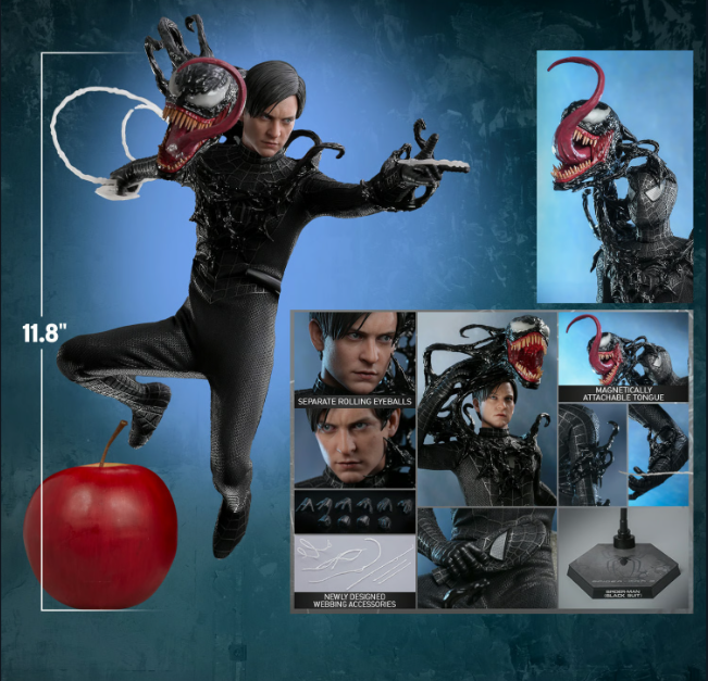 Sideshow Spider-Man (Black Suit) – Deluxe Versiyon | 1/6 Ölçekli Figür