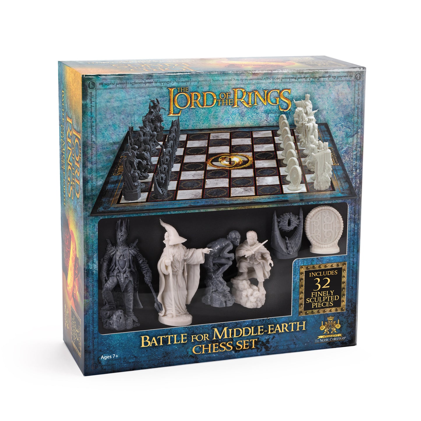 Noble Collection Lord Of The Rings Battle For Middle-earth Chess Set