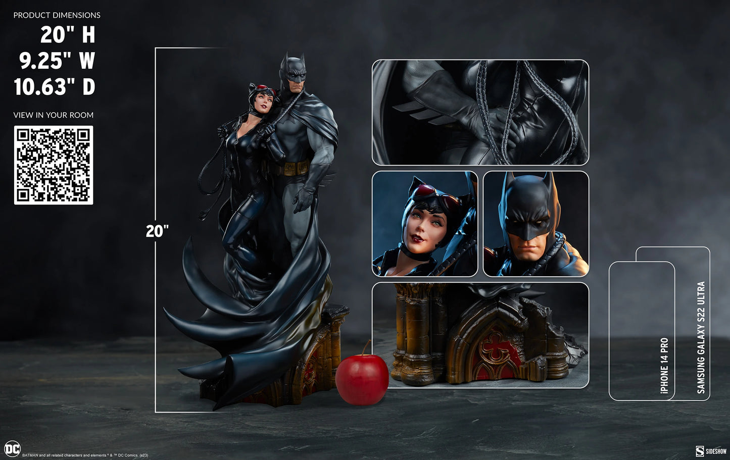 Sideshow Batman and Catwoman Diorama