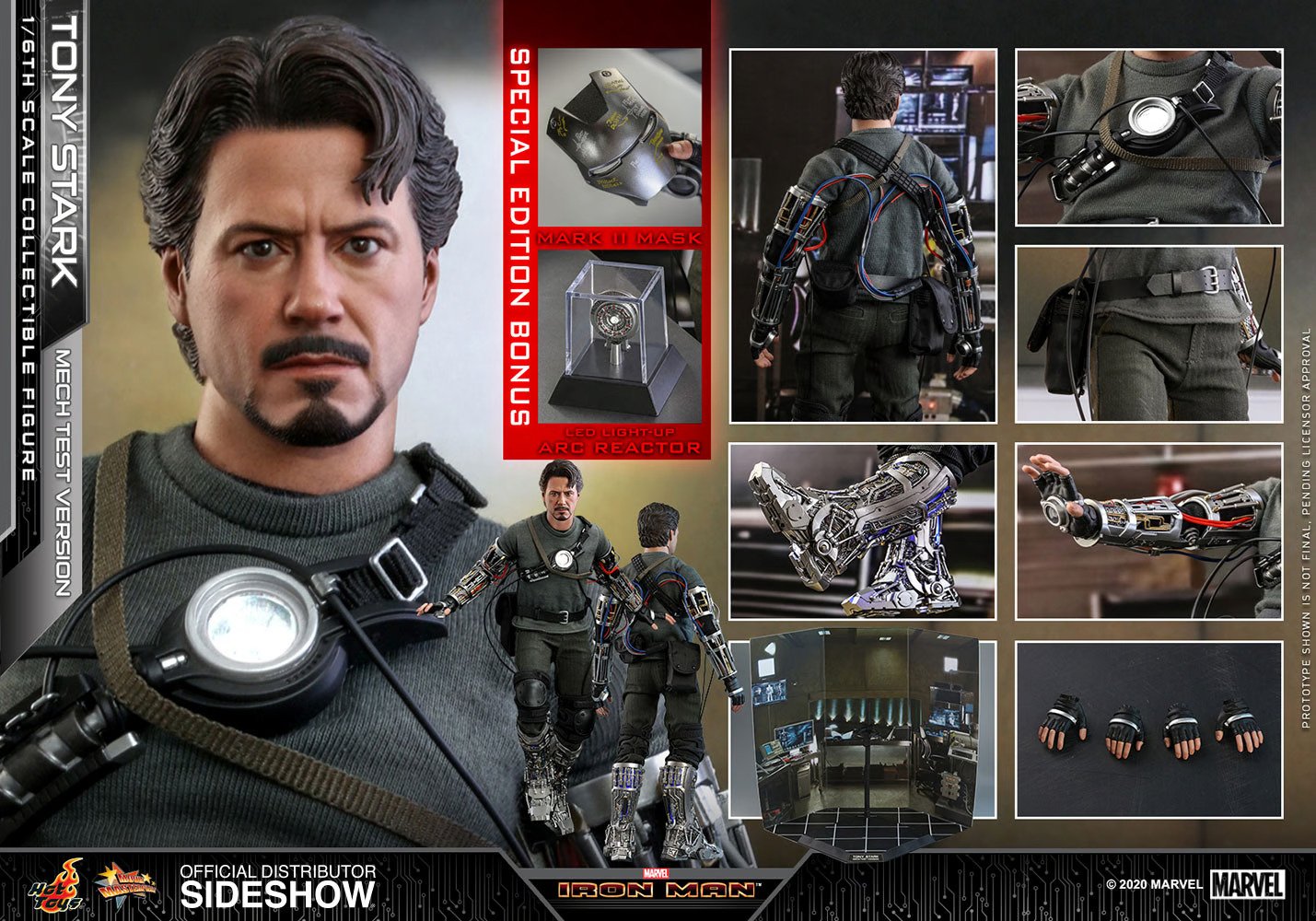 Sideshow Premium Figür Marvel Tony Stark (Mech Test Version - Special Edition)