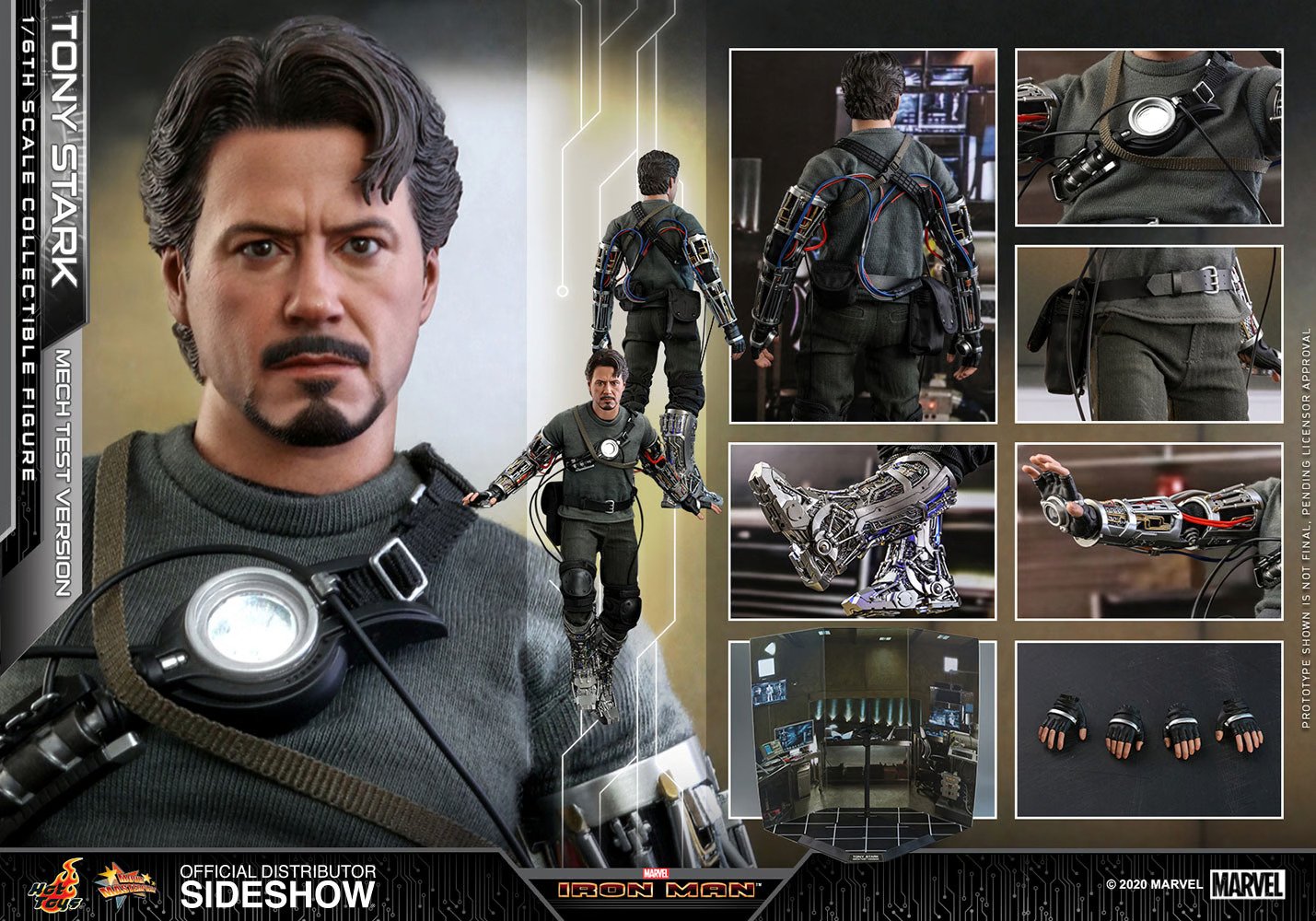 Sideshow Premium Figür Marvel Tony Stark (Mech Test Version - Special Edition)