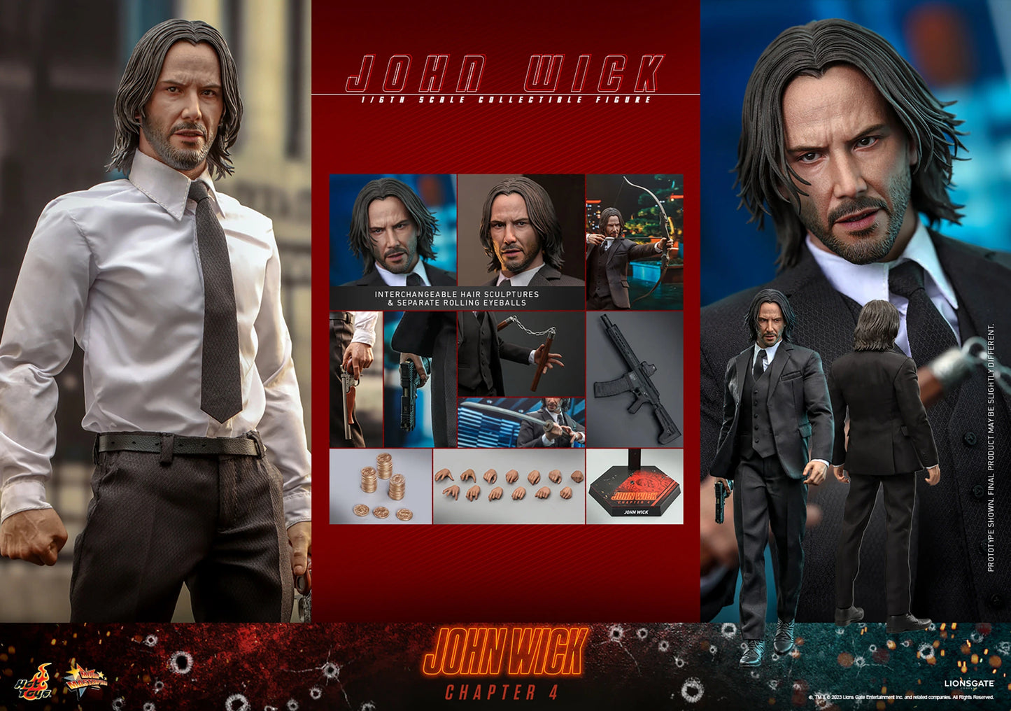 Sideshow John Wick 1:6 Figure - Chapter 4 (Hot Toys)